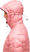Peak Performance + W Helium Down Hood Jacket Warm Blush Red Pompeian - 6