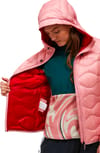 Peak Performance + W Helium Down Hood Jacket Warm Blush Red Pompeian - 7