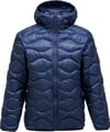 M Helium Down Hood Jacket Blue Shadow + Peak Performance