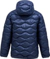 Peak Performance + M Helium Down Hood Jacket Blue Shadow - 3