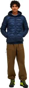 Peak Performance + M Helium Down Hood Jacket Blue Shadow - 6