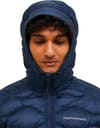 Peak Performance + M Helium Down Hood Jacket Blue Shadow - 7