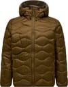 M Helium Down Hood Jacket Meadow Moss Avid Beige + Peak Performance