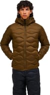 Peak Performance + M Helium Down Hood Jacket Meadow Moss Avid Beige - 4