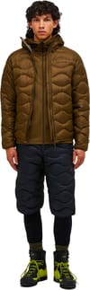 Peak Performance + M Helium Down Hood Jacket Meadow Moss Avid Beige - 6