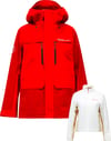 W 40Y R&D Long Gore-Tex Jacket The Alpine Racing Red + Peak Performance