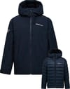 M 40Y Frost Reversible Down Jacket Black + Peak Performance