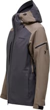 Peak Performance + M Insulated 2L Ski Jacket Terrain Tan Motion Grey - 3