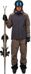Peak Performance + M Insulated 2L Ski Jacket Terrain Tan Motion Grey - 6