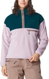 Retro Arcca W 1/4 Fleece Sea Fog Deep Water + Picture Organic Clothing