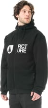 Picture Organic Clothing + Basement Plush Zip Hoodie Black - 3