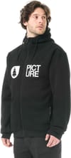 Picture Organic Clothing + Basement Plush Zip Hoodie Grey Melange - 3