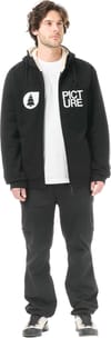 Picture Organic Clothing + Basement Plush Zip Hoodie Grey Melange - 5