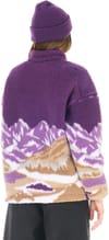 Picture Organic Clothing + Nyss Zip Fleece Landscape Grape - 4