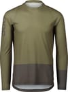Mtb Pure Ls Jersey Epidote Green/Sylvanite Grey + POC