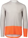 Mtb Pure LS Jersey Granite Grey Zink Orange + POC