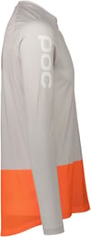 POC + Mtb Pure LS Jersey Granite Grey Zink Orange - 3