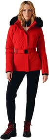 Poivre Blanc + Emily Stretch Ski Jacket Scarlet Red