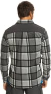 Quiksilver + North Seas M Shirt Gray Violet Checks - 3