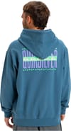 Quiksilver + Apog Heritage Hoodie Real Teal - 5