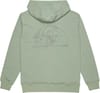 Quiksilver + Graphic Mix Hoodie Chinois Green - 3