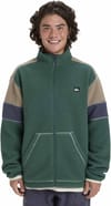 Quiksilver + Clean Coast Block Full Zip Fleece Trekking Green - 3