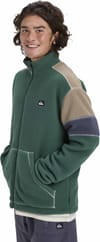 Quiksilver + Clean Coast Block Full Zip Fleece Trekking Green - 5