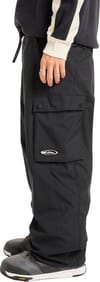 Quiksilver + Snow Down Cargo Pant True Black - 4