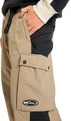 Quiksilver + Snow Down Cargo Pant Fallen Rock Motherfly Check - 5