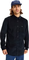 Quiksilver + Smoke Trail Cord Shirt True Black - 3