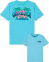 Palm Horizon SS Tee Youth Aqua + Quiksilver