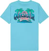 Quiksilver + Palm Horizon SS Tee Youth Aqua - 3