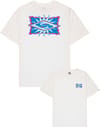 Ev Starfish Stamp SS Tee Snow White + Quiksilver