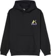 Quiksilver + Graphic Youth Hoodie Oversized Black