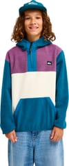 Quiksilver + Ocean View Mix Sherpa Youth Fleece Blue Coral - 3