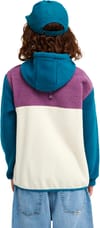 Quiksilver + Ocean View Mix Sherpa Youth Fleece Blue Coral - 4