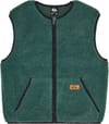 Kickflip Sleeveless Sherpa Boy Gilet Forest + Quiksilver
