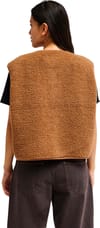 Quiksilver + Cropped Sherpa Vest W Rawhide - 4