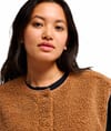 Quiksilver + Cropped Sherpa Vest W Rawhide - 5