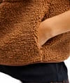 Quiksilver + Cropped Sherpa Vest W Rawhide - 6