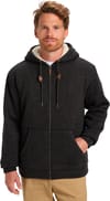 Quiksilver + Keller Sherpa Hoodie Fleece Black Heather - 3