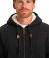 Quiksilver + Keller Sherpa Hoodie Fleece Black Heather - 5