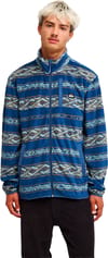 Quiksilver + No Destination Full Zip Fleece Quik Life Stripe Dark Denim - 3