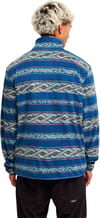 Quiksilver + No Destination Full Zip Fleece Quik Life Stripe Dark Denim - 4