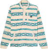 No Destination Fleece Quik Life Stripe Peyote + Quiksilver