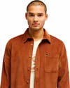Quiksilver + Smoke Trail Cord Shirt Rawhide - 5
