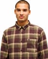 Quiksilver + Motherfly Plaid Shirt Grape Leaf Motherfly - 5