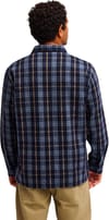Quiksilver + Diamond Wool Shirt Dark Navy Diamond Check - 4