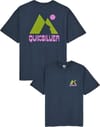 Peak SS Tee Dark Navy + Quiksilver