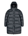 Long Puffer Jacket Slate + Rains